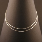 Zilveren collier, lengte 60 cm, gewicht 3,6 gram (3 stuks)