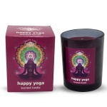 Happy Yoga geurkaarsen in glas, 210gr