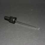 Pipet met zwartrubber dop 89mm (100ml)