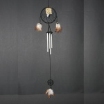 Windgong met Dream Catcher zwart (Ø 12cm)