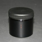 Zalfpotje 60ml, bruin glas, incl dop