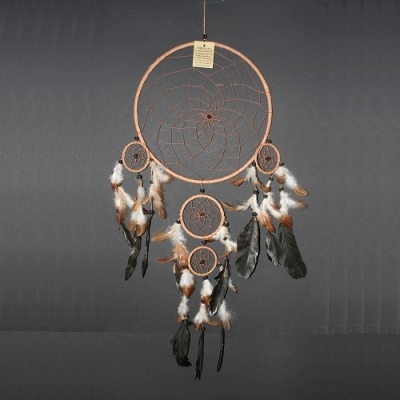 Dream Catcher bruin leer Ø 26cm