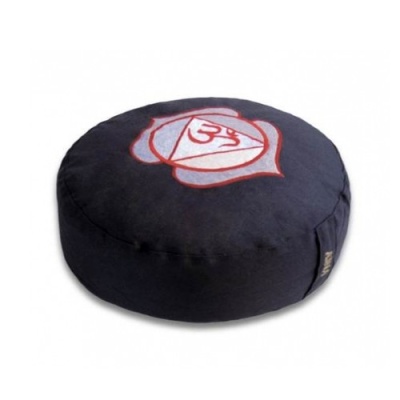 Meditatiekussen met geborduurd symbool Chakra 6