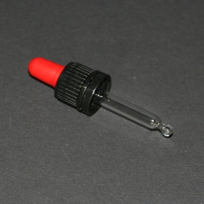 Pipet met natuurrubber dop 47mm (10ml)