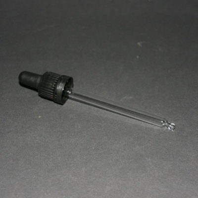 Pipet met zwartrubber dop 89mm (100ml)