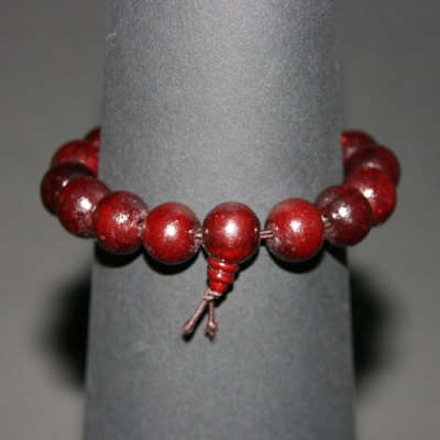 Tibetaanse Mala armband 15 houten kralen