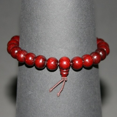 Tibetaanse Mala armband 22 houten kralen