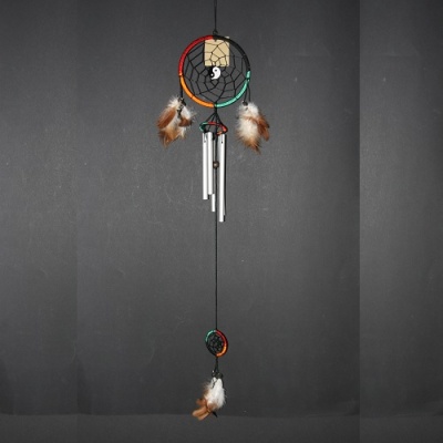 Windgong met Dream Catcher colour (Ø 12cm)