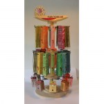Auroshikha displaymolen: 25 geuren wierook & 9 geuren kegels